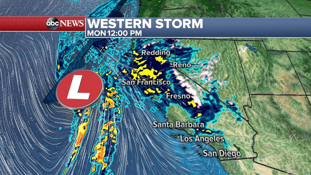 PHOTO: A storm is forming in the Pacific and is taking aim at the West Coast.