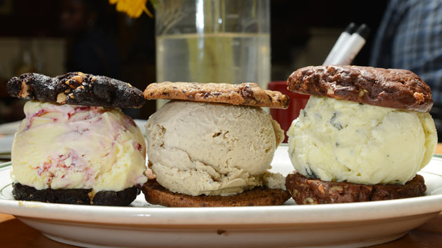 PHOTO: Three signature Ice Cream Sandwiches are handmade at The Meatball Shop, Williamburg Brooklyn, New York, July 20, 2012.