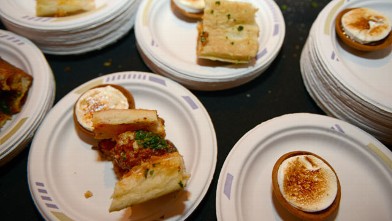 PHOTO: Hearth Served their special meatball at the Wine and Food Festival's Meatball Madness, New York City, Oct. 12, 2012.