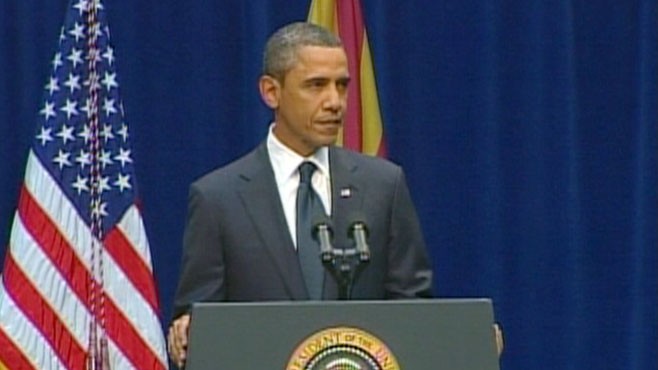 VIDEO: The president remarks on the tragedy in Tucson.