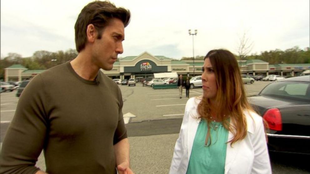 PHOTO: ABCs David Muir (left) talks with Jennifer (right), a New Jersey woman who was the target of a murder-for-hire plot.