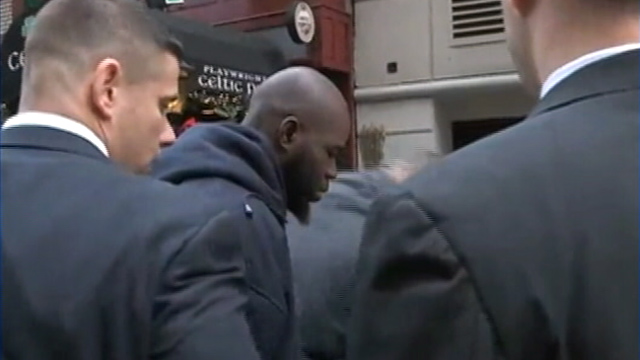 PHOTO: Naeem Davis, in custody in connection with the death of Ki-Suck Han, who was allegedly shoved into the path of a Q train in New York City, Dec. 4, 2012.