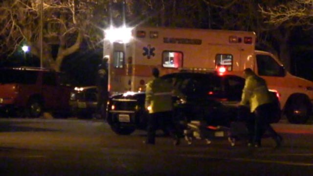 PHOTO: Several marines were injured after an explosion at the Hawthorne Army Base in Nevada, March 19, 2013.