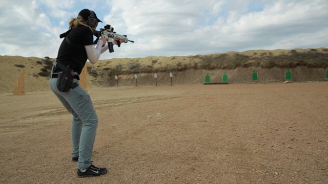 PHOTO: There is a raging battle over gun rights in the United States, with women often leading the charge for tougher gun control. But the women of the "Sure Shots" are dead serious about the right to bear arms.