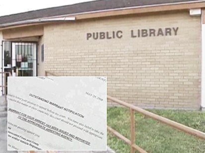 mother arrested for overdue library books