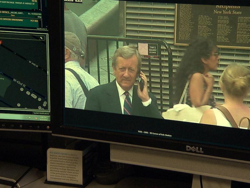 PHOTO: ABC News Chief Investigative Correspondent Brian Ross caught on surveillance cameras in New York Citys Times Square.