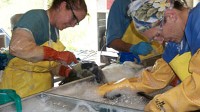 In Fort Jackson, La., heavily oiled birds are put through a complicated cleaning process in an attempt to save their lives.