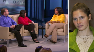 Parents of American exchange student Amanda Knox appear on Oprah Winfrey?s talk show.