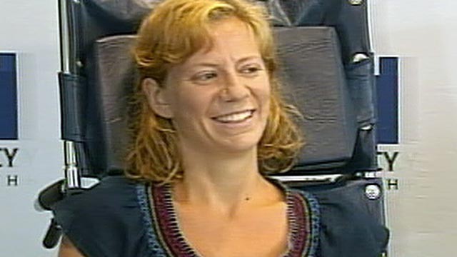 PHOTO: Pamela Salant spoke to the media from the hospital where she's being treated.