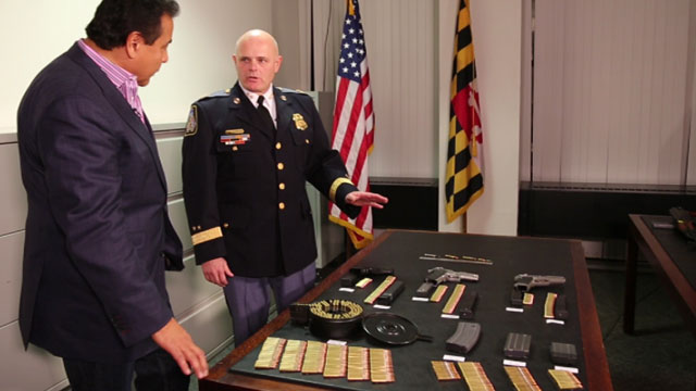 PHOTO: Baltimore County Police Chief Jim Johnson wants to limit high capacity firepower to just 10 rounds.