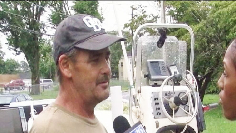 PHOTO: John Franklin Riggs swam for five hours to get help for his family stranded at sea.