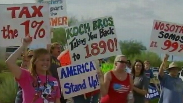 Protesters Greet Paul Ryan in Las Vegas