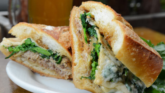 PHOTO: The Porchetta sandwich is served at Sauce, in New York City, Oct. 3, 2012.