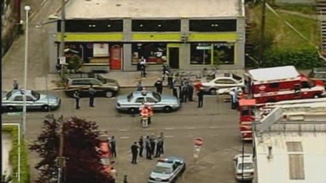 PHOTO: Two people were killed and three were injured during a shooting at Cafe Racer in Seattle, WA on May 30, 2012.