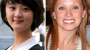 PHOTO Tara Tang, 25, is shown left./Tara Walsh, 29, is shown, right.