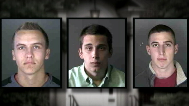 PHOTO: From left to right; 16-year-old Max Meyerson and Tristan Scragg, Sean Pinson both 17, are facing criminal charges for alleged hazing.