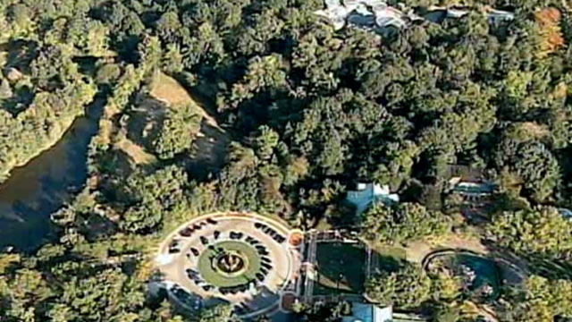 PHOTO: An aerial view of the Tiger Mountain exhibit is seen at the Bronx Zoo in New York.