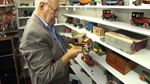 PHOTO "People ask me, "How many toys do you have?" Kaufman says. "I dont know. I dont really know. But I know I got a lot of toys."