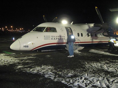 Plane Makes Belly Landing at Newark Airport