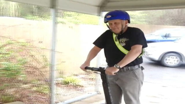 PHOTO: Master Sgt. Michael Trost, a 49-year-old Wounded Warrior, was riding his Segway in the Foothills Mall in Maryville, Tenn., when a security guard asked him to leave.