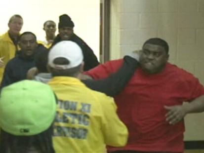 VIDEO: A bench-clearing fights erupts at a high school game in Long Island, NY.