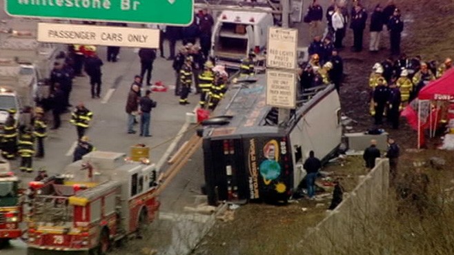 VIDEO: Survivors say bus driver was swerving prior to deadly accident.