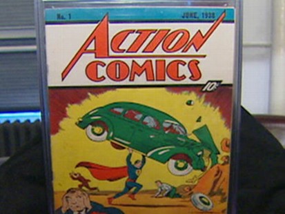 VIDEO: A family facing home foreclosure finds a rare Superman comic book.