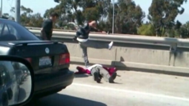 VIDEO: Men seen beating another driver in Liveleaks.com video were charged with assault.