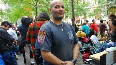 PHOTO:Paul Isaac speaks to Abcnews.com at "Occupy Wall Street",  Zuccotti Park, New York, NY, Oct. 11, 2011.