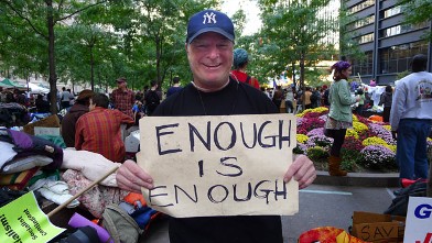 PHOTO: Stephen Winkels speaks to Abcnews.com at "Occupy Wall Street", Zuccotti Park, New York, NY, Oct. 11, 2011.