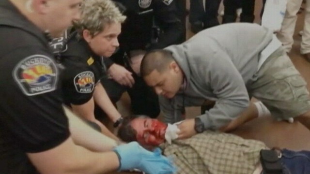 VIDEO: Arizona shoppers say the man was forced to the ground by police.