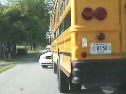 Video: Dashcam video shows police chasing stolen school bus.