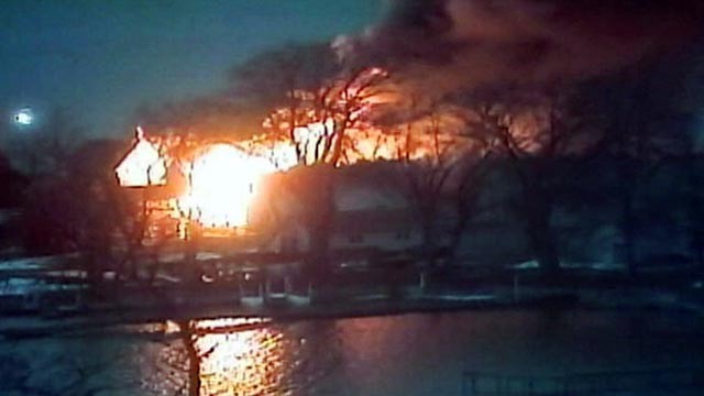 PHOTO: Firefighters were shot while responding to a fire in Webster, N.Y., on Dec. 24, 2012.