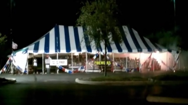 VIDEO: Florida man is charged with arson for igniting fireworks over a dispute.