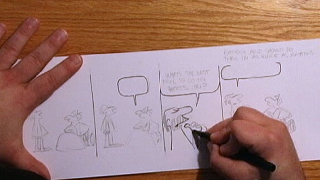 VIDEO: Newspapers are cutting back on comics because of economic troubles.