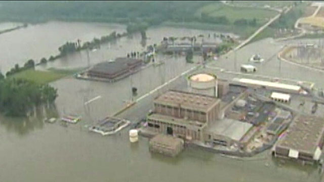 PHOTO: Flood Berm Collapses at Nebraska Nuclear Plant