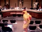 Cluck Caper: Chicken Guy Stops Meeting