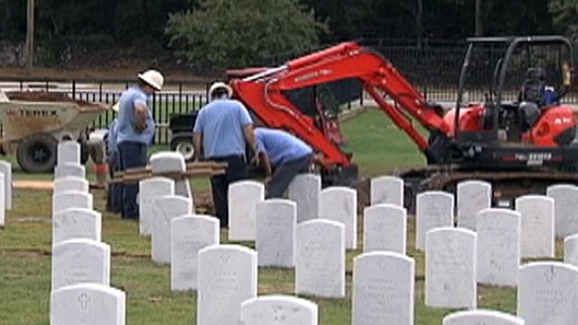PHOTO:&nbsp;A body was exhumed from a Tennessee cemetery after a man's widow realized that her husband had been buried with the wrong set of dentures.