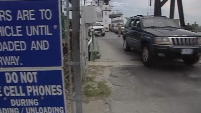 VIDEO: Mandatory evacuations begin for Ocracoke Island in advance of Hurricane Irene.