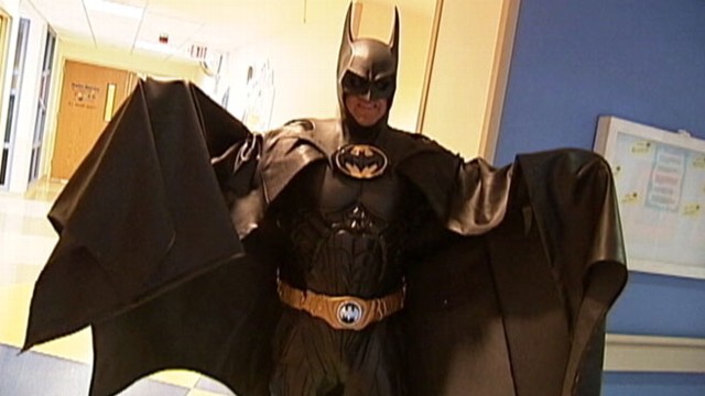 VIDEO: Batman impersonator Lenny Robinson is losing gigs at childrens hospitals in the wake of Colorado shootings.
