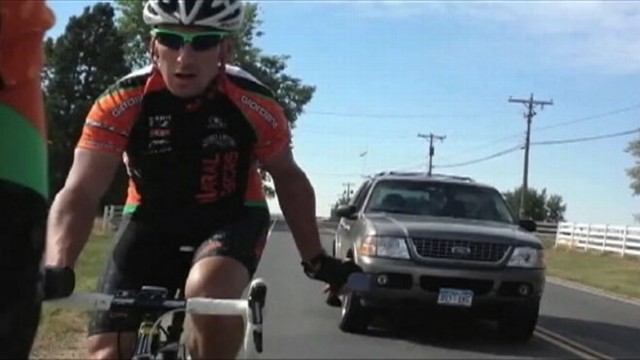 VIDEO: James Ernst, 75, IS seen on video repeatedly honking at cyclists in Colorado.