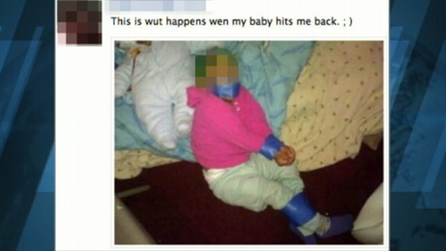 VIDEO: Chicago man allegedly posted a photograph of his daughter bound with tape.