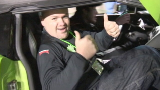 VIDEO: Utah man hit an ice patch six hours after taking home the luxury car.