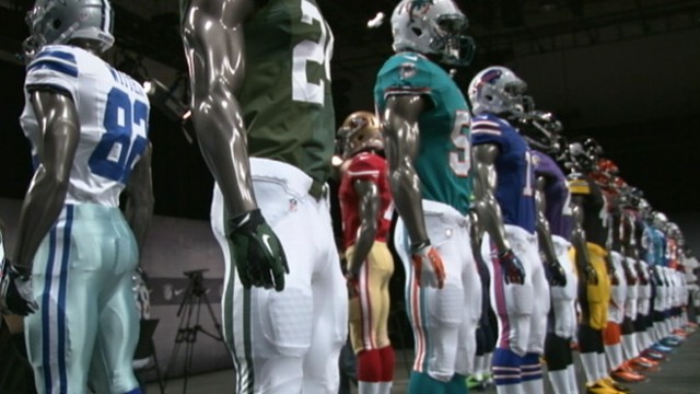 VIDEO: New football jerseys are made of lighter fabric, meant to keep players cool.