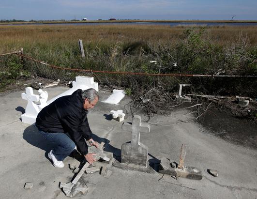 Sinking Cemeteries in Louisiana