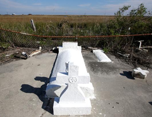 Sinking Cemeteries in Louisiana