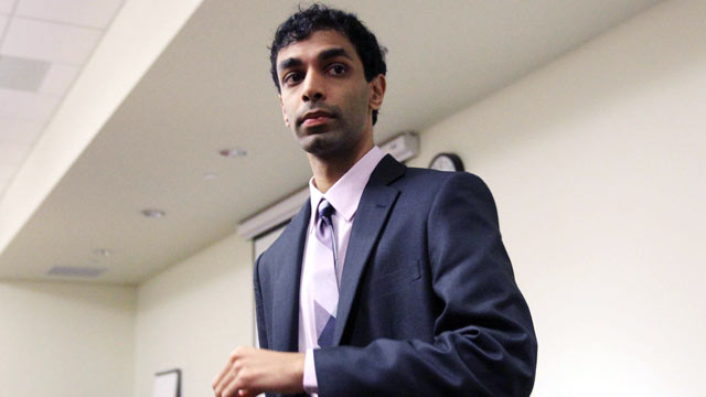 PHOTO: Dharun Ravi, the former Rutgers University student on trial waits during a break, March 8, 2012 in New Brunswick, NJ.
