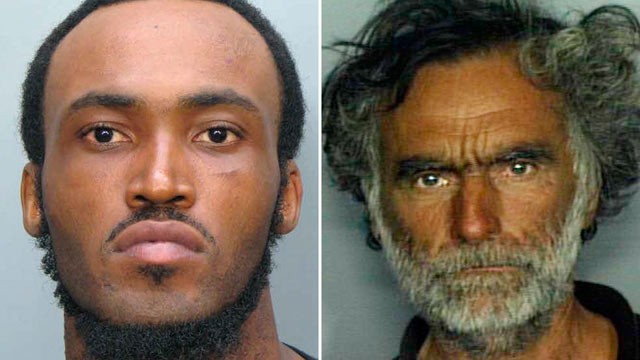 PHOTO: This combo made with undated photos made available by the Miami-Dade Police Dept. shows Rudy Eugene, 31, left, who police shot and killed as he ate the face of Ronald Poppo, 65, right, during a horrific attack in the shadow of the Miami Herald's he
