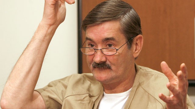 PHOTO: Leeland Eisenberg talks about strapping a fake bomb to himself and taking people hostage at the presidential campaign office of Hillary Rodham Clinton, during an interview from the Strafford County Jail in Dover, N.H., Dec. 4, 2007.