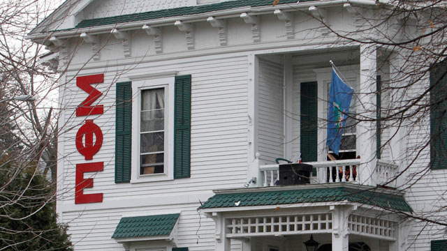 PHOTO: The Sigma Phi Epsilon fraternity at the University of Vermont in Burlington, Vt., is shown on Dec. 14, 2011.